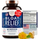 Bloat Relief Probiotic and Digestive Ezymes - Anti Bloating Turmeric, Fennel, Bromelain IBS 补编 - Detox Debloat Capsules Gas - Bloating Relief for Men - 30 Gut 保健药
