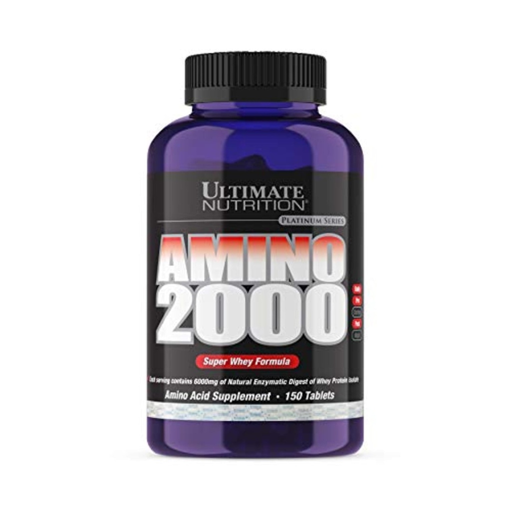 最终营养 氨基2000平板,超级Whey公式,氨基酸补充剂与L-Leucine,L-Isoleucine,和L-Valine,2000mg,150平板