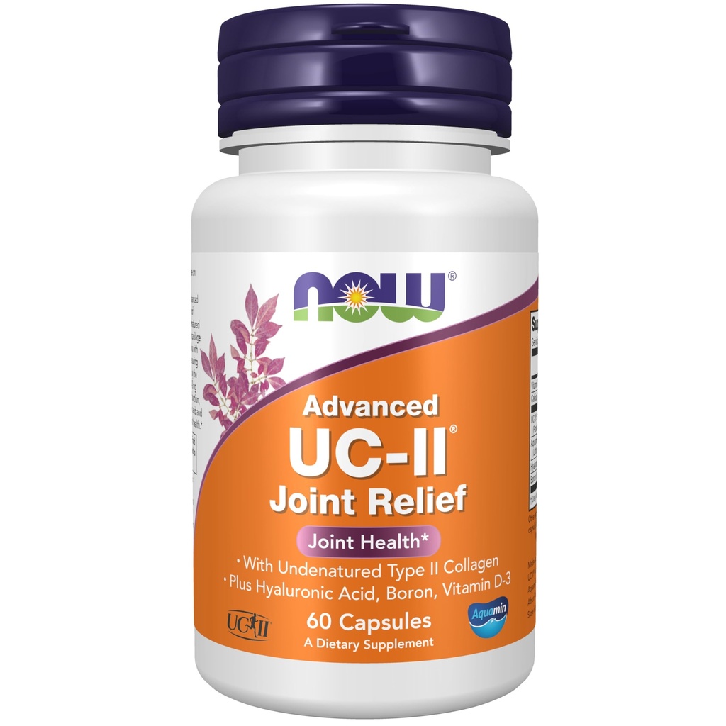 NOW 补充,UC-II 高级联合救护,加未鉴定的II型Collagen,加Hyaluronic Acid,Boron,维生素D-3,60 Veg Capsules