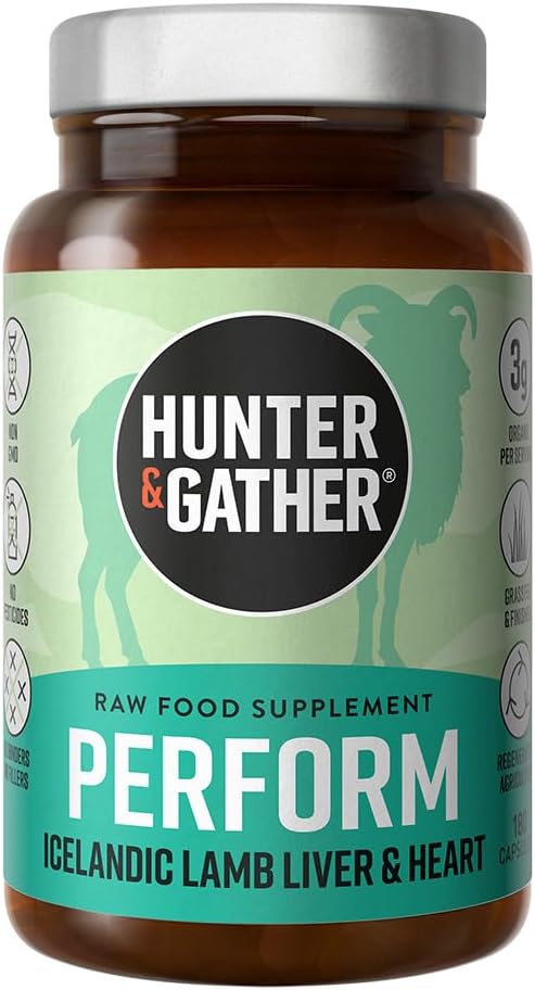Hunter & George Nose to Tail 180 Perforce Capsules QQ Wild, Grass Fed 冰岛羊群祖传的灵感没有GMO饲料,抗生素或荷尔蒙