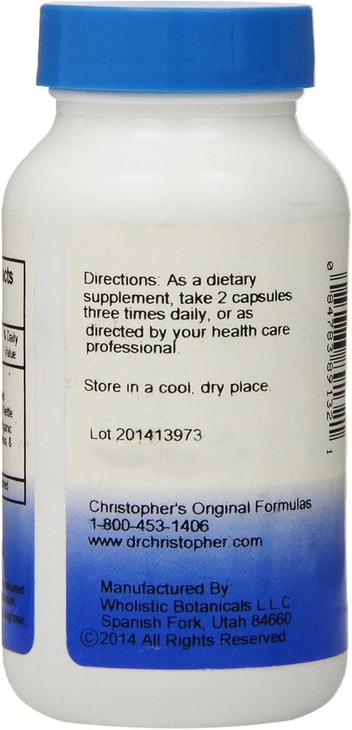 克里斯托弗博士的原始公式甲状腺维持公式 Capsules, 100 Counter (Pack of 2)