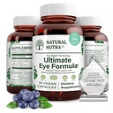 Natural Nutra Ultimate Eye Health Supplement - Bilberry & Blueberry screw Blend for Day and Night Vision 支持,促进色彩感知和眼睛清晰度 - 非GMO,无Gluten-free,Vegan - 30 Capsules