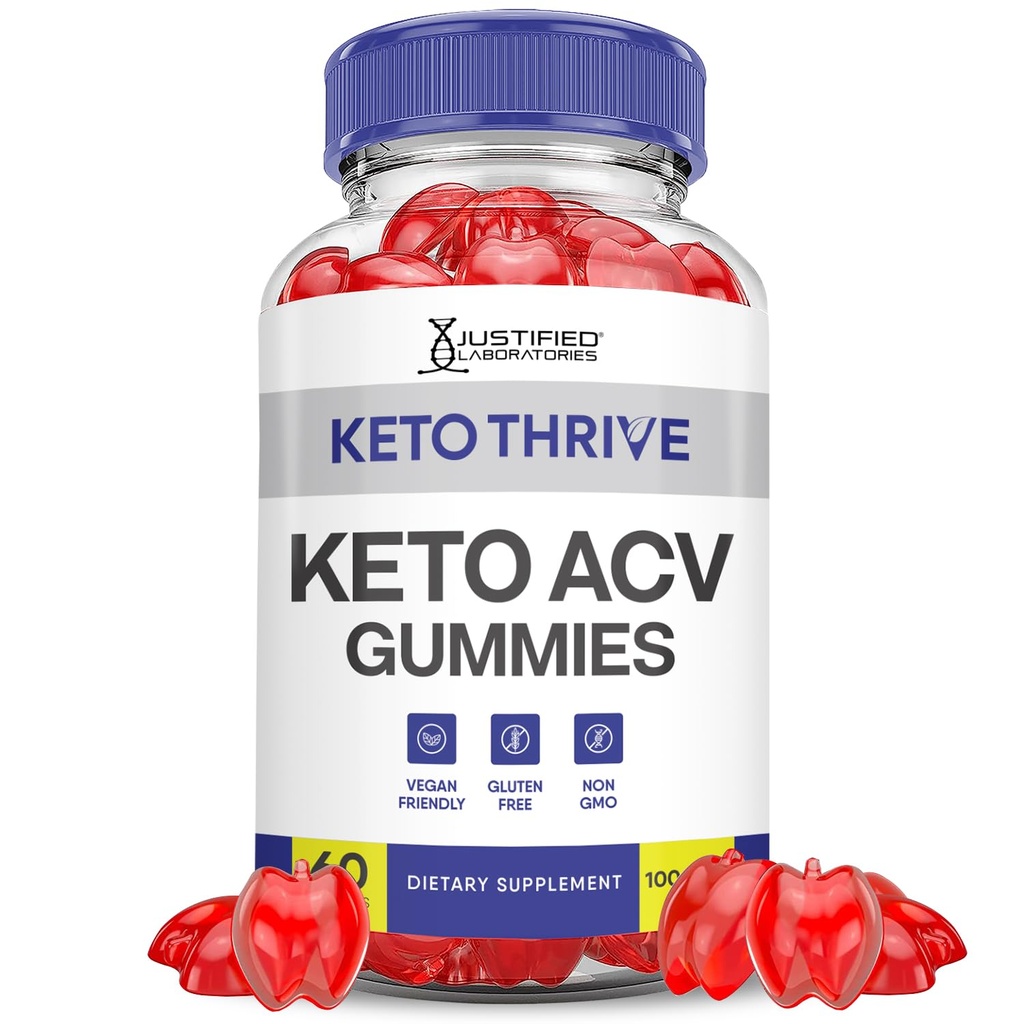 Keto Thrive Keto ACV Gummys 高级公式 1000MG Keto Keto Keto Gummys 苹果 苹果 苹果 苹果 醋 与石榴 甜菜 汁 粉 B12 Vegan Non GMO 60 Gummys 一起设计.
