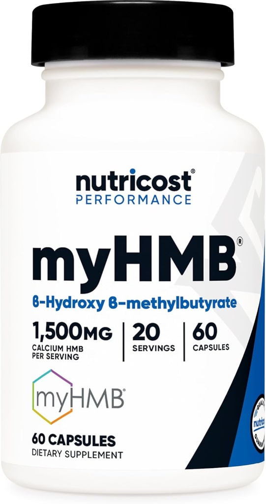 MyHMB Capsules 1500MG Calcium HMB Perference, 60 Capsules, 20 Capsules - 性能线, B-羟基 B-甲基丁酸甲酯