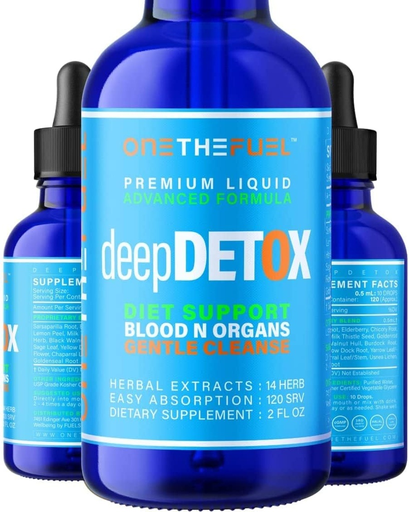 Deep Detox 2oz. 植物基 Colon Intiseinal Gut Liver Cleanse Detox Support. 净化血皮 100%天然草药纤维 饮食补充品. 纯 Vegan 快速吸附剂