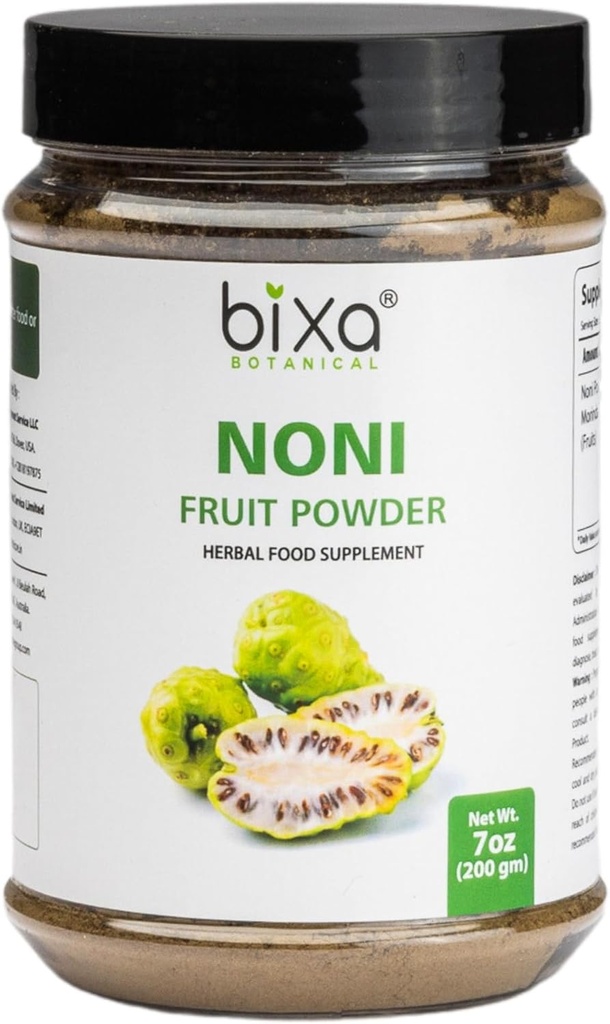 BOTANICAL AYURVDIC 天然草药补充物 Noni 粉纯 纯 认证 优质(Morinda Citrifolia) 7 Oz / 200g