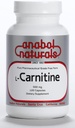 Anabol Naturals L-Carnitine 120 卡普尔-500mg Pure L-Carnitine Per Capsule, 120名服务员