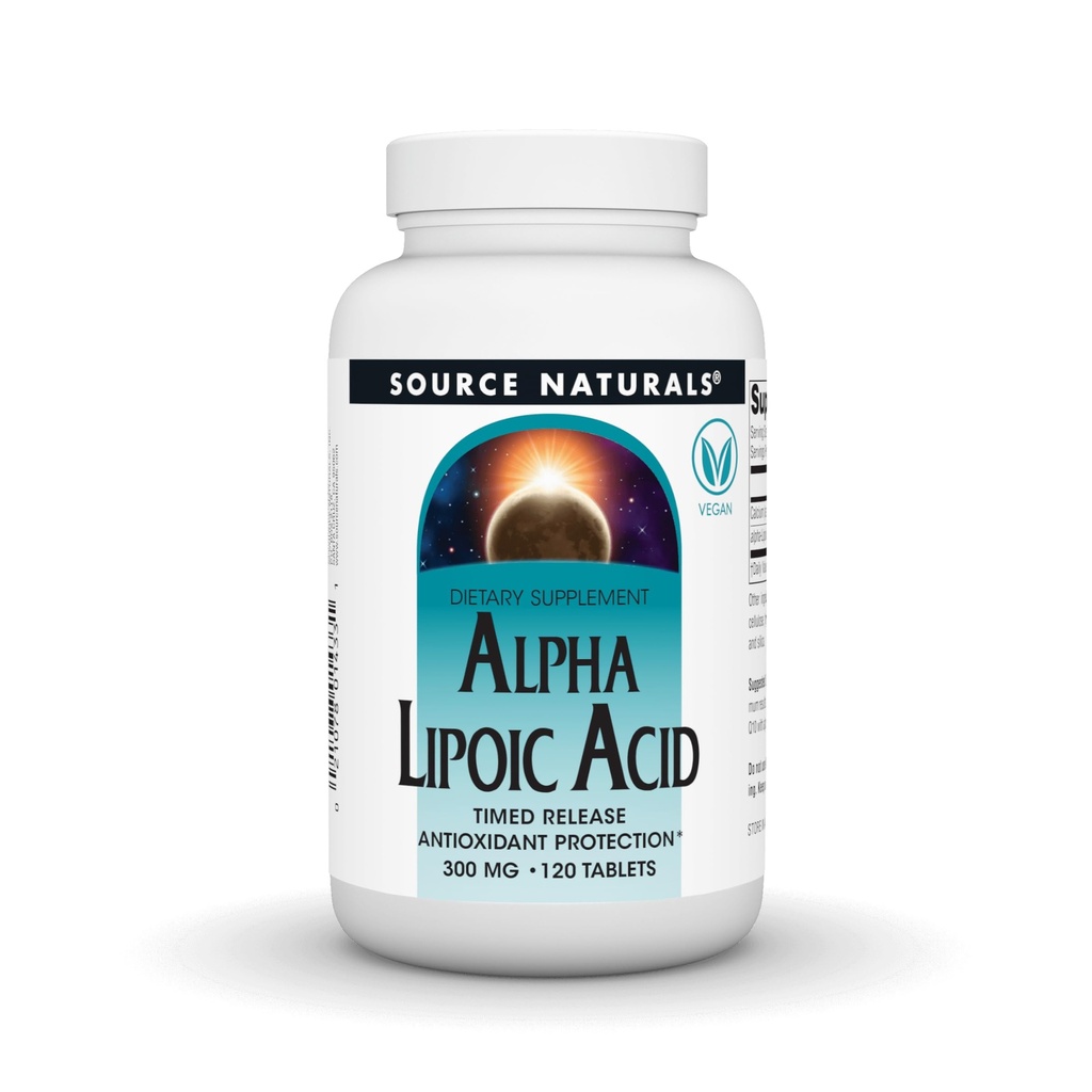 资料来源:天然Alpha Lipoic酸,时间释放抗氧化剂保护* - 120时间释放片