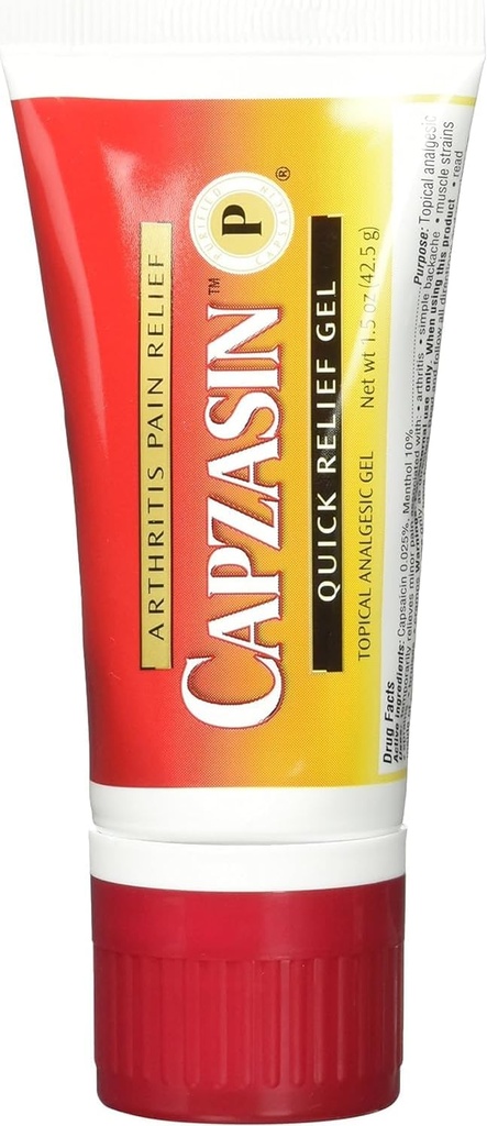Capzasin 关节炎止痛药,快速止痛药,无梅斯海绵应用剂 1.5 oz(42.5克)