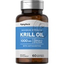 Piping Rock Krill Oil 1000mg Softgels QQ 60 Counter 女性和男性 与 Omega 3, Astaxanthin, EPA, DHA QQ Non-GMO, Gluten Free 的 补充