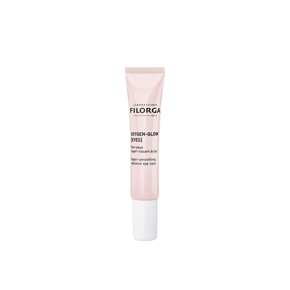 Filorga Oxygen-Glow 超级平滑眼凝胶,Hyaluronic Acid 和酶用于快速每日治疗疲惫眼,水肿和黑暗圆圈,0.5 Fl Oz(包1)