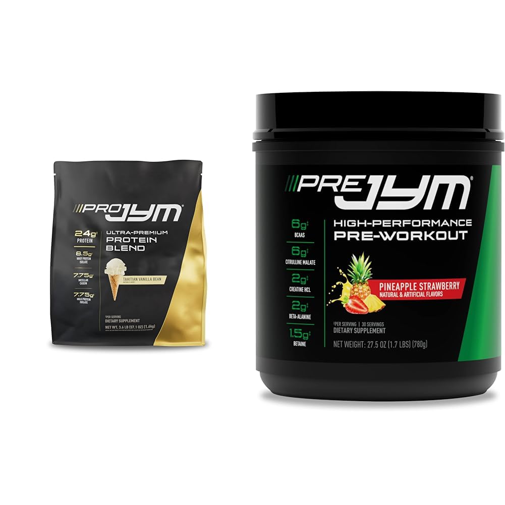 PRO JYM 45 服务 - 塔希蒂安 香草豆 & PRE JYM 30 服务 - 菠萝草莓