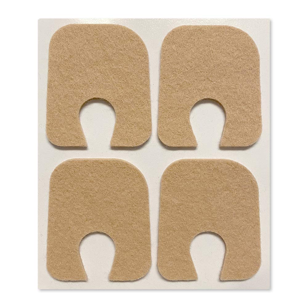 Aetna脚产品 - Adhesive Felt U-Shaped Callus 或 Toe Pades, 包100, 1/8"厚