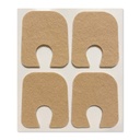 Aetna脚产品 - Adhesive Felt U-Shaped Callus 或 Toe Pades, 包100, 1/8"厚