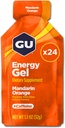 GU Energy Original Sports Nutrition Energy Gel, Mandarin Orange, 24 Count Box