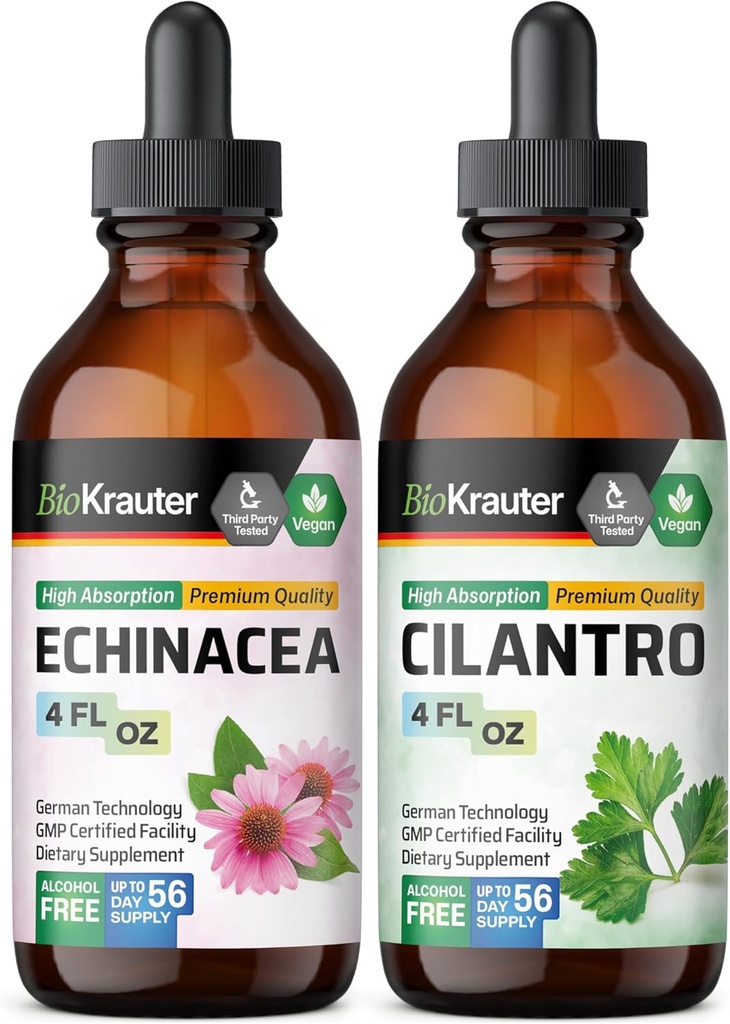 BIO KRAUTER Echinacea Tincture 4 Fl. Oz. & Cilantro Tincture 4 Fl. Oz. (原始内容存档于2017-09-21).