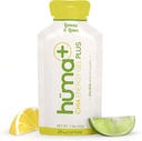 Huma Plus (双电解质) - Chia Energy Gel, Lemon Lime, 12 Gels, 25mg Cafeine - 胃部友好,真正的食品能源 Gels