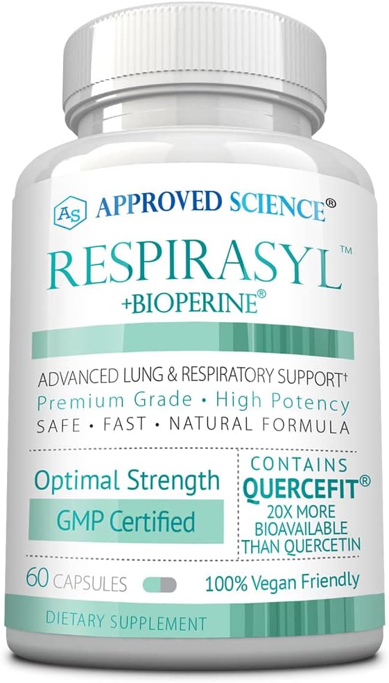 经批准的Science-呼吸-肺和呼吸支持-与Quercefit,维生素A,C,D,BioPerine-60 Capsules-在美国制造
