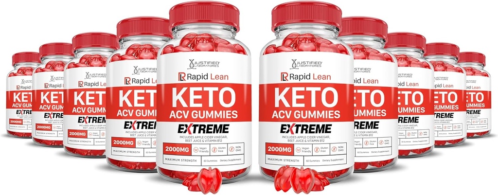 (10 pack) 快速 Lean Keto ACV Gummys Extreme 2000MG 快速 Lean Keto Gummys 苹果 苹果 苹果 苹果 苹果 醋 配有石榴 甜菜 果汁 粉 B12 Vegan 非 GMO 600 Gummys