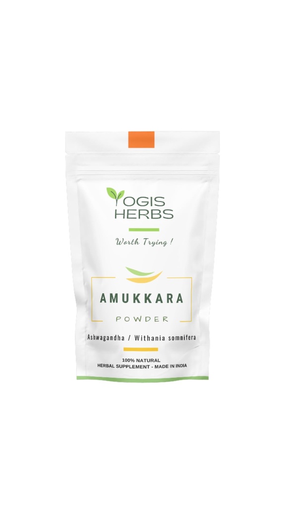 YOGIS HERBS Amukkara 粉末(不列颠索姆尼费拉) - Aswagandha 根粉 1Lb 新鲜纯净