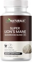 MINATURALS 狮子马恩补充帽 - 5 蘑菇复合型助力 免疫系统和脑健康 - Chaga,Reishi,Shiitake,狮子马恩,和 Maitake Mushroom 提取器
