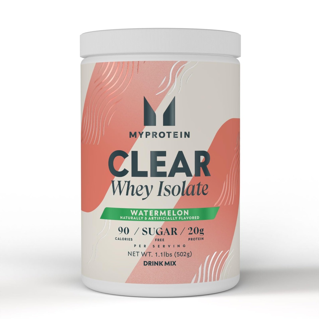 我的蛋白质清水 隔离蛋白粉 1.1 Lb(20 services) 西瓜 20g protein per service, 自然火焰饮料 混合剂 每日蛋白质摄入高级性能
