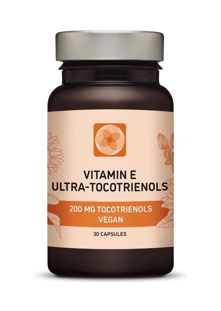 Ultra Tocotrienol 200mg 维生素 E Vegan – 所有4 托科特里安醇 – Alpha Tocotrienol + Beta Tocotrienol + Gamma Tocotrienol + Delta Tocotrienol – 无托科特里安醇 (30)
