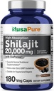 NusaPure Shilajit 每架20 000mg, 180 Veggie Caps, 非GMO, Gluten Free, Bioperine