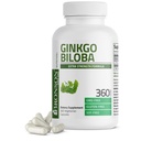 Bronson Ginkgo Biloba 额外力量支持大脑函数和内存支持,360 蔬菜卡普尔