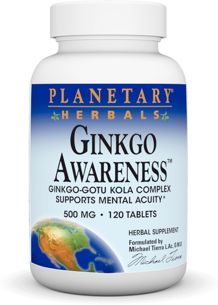 行星草药 Ginkgo 认识碑, 120 计数