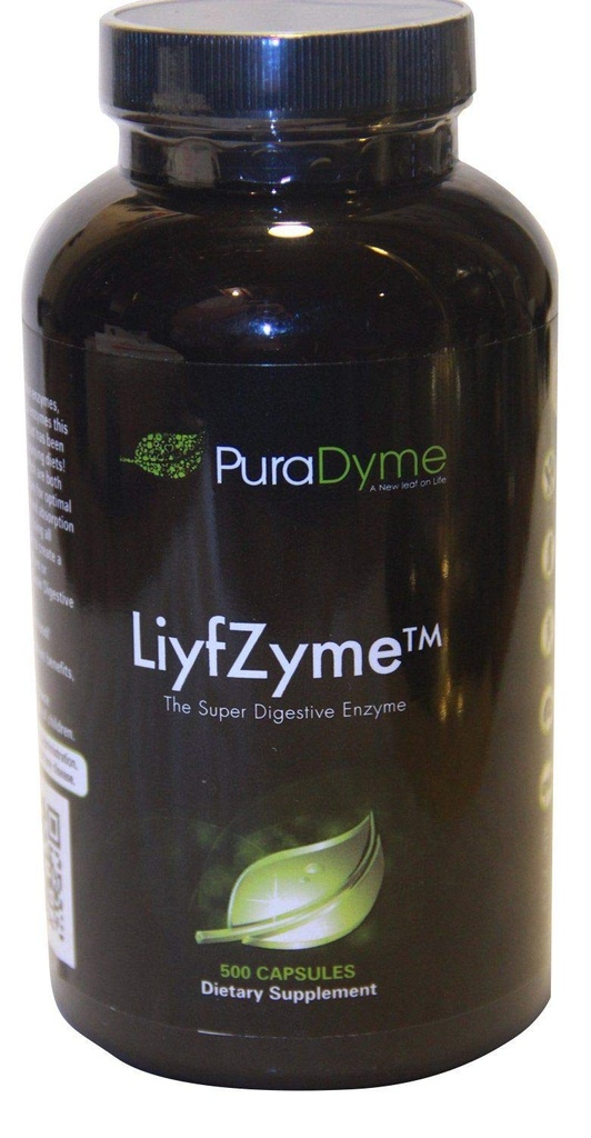 PuraDyme LiyfZyme Plant 基于植物的文摘和膳食补编 - 500 Veggie Capsules. by Lou Corona.