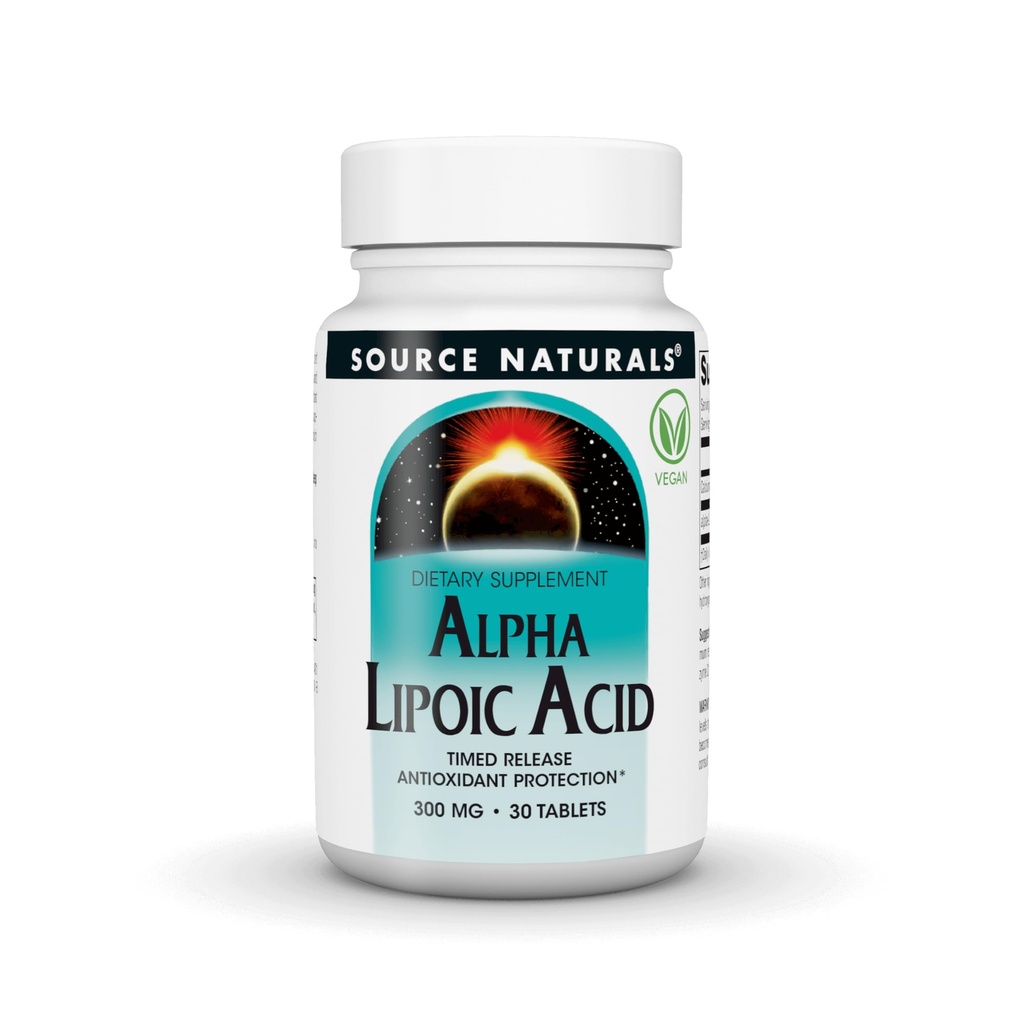 来源:Naturals Alpha Lipoic Acid - 支持健康糖代谢,liver函数和能量生成*,300mg - 30时间释放片