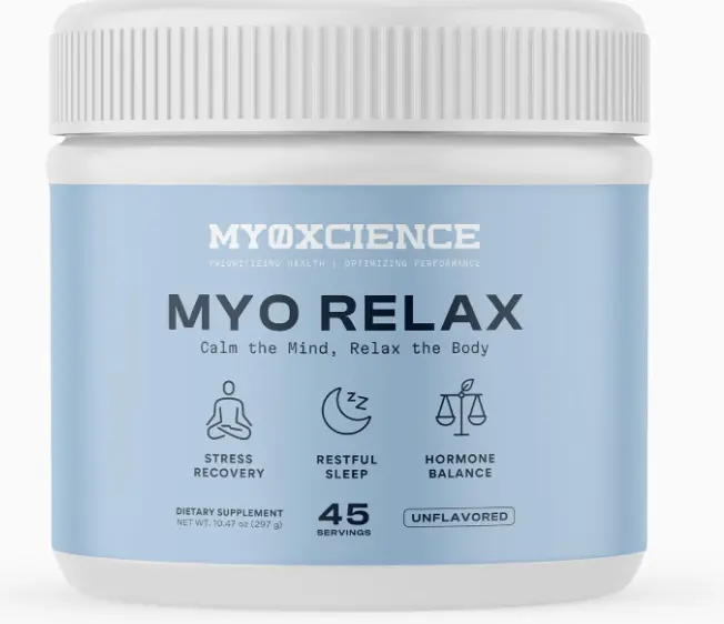 MYOSCIENCE Myo 放松和冷静 | Myo-Inositol, L-Theanine, Taurine, Magnesium & GABA | 支持睡眠,神经递质和荷尔蒙支持(不受欢迎)(60位服务)