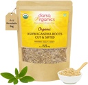 Ashwagandha Root Cut & Sifted 4 oz - USDA 有机认证 Withania Somnifera 支持健康压力缓解、能量和睡眠、茶叶和滑润、Non-GMO、Vegan、Kosher