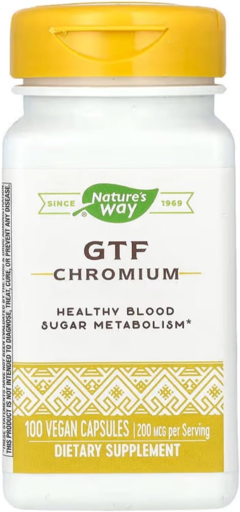 自然之路——Gtf铬、200毫克、100个胶囊