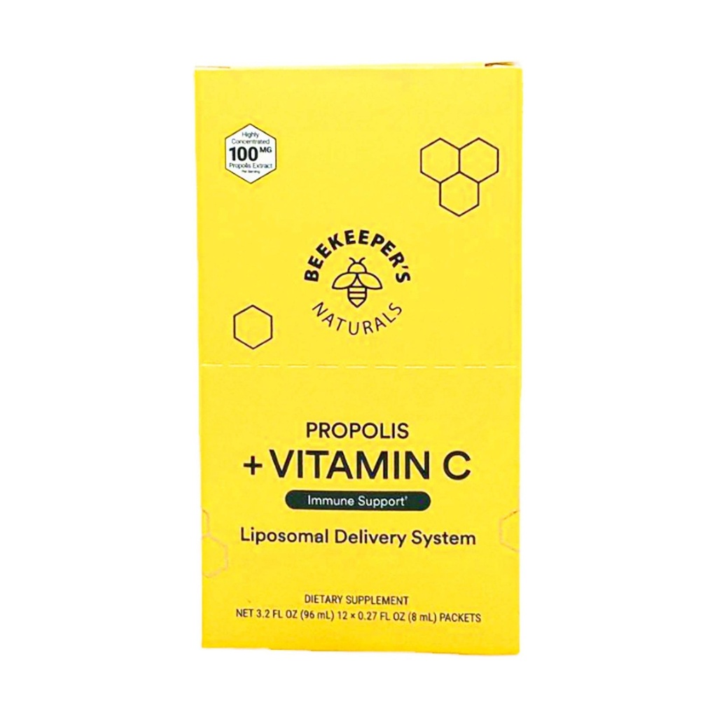 养蜂人 自然 Liposomal Propolis 配维生素 C 12 Count, 0.27 Fz