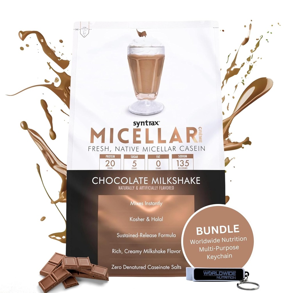 Syntrax Bundle: Micellar Créme,巧克力奶昔, 2英镑与全球营养键链