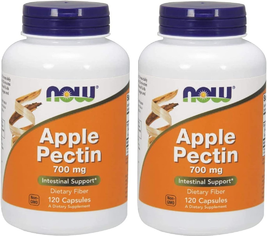 苹果Pectin 700mg 120 Capsules (Pack of 2) (英语).