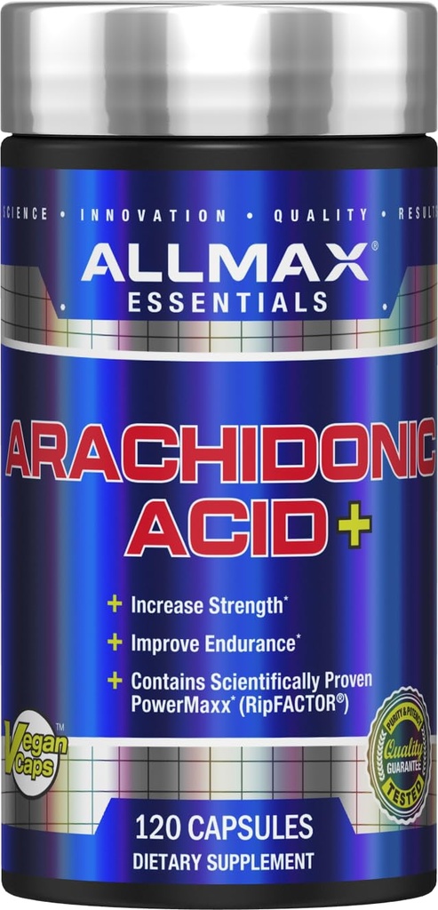 ALMAX 基本物质 亚甲二氧酸+ - 120 Capsules - 增强力量和改善耐力 - Gluten Free - 30 services