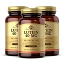 Solgar Lutein 40 mg, 30 Softgels (Pack of 3) - 支持眼部健康 - 帮助滤出蓝光 - 包含 Flora GLO Lutein - Gluten Free, 奶制品 Free - 90 总服务