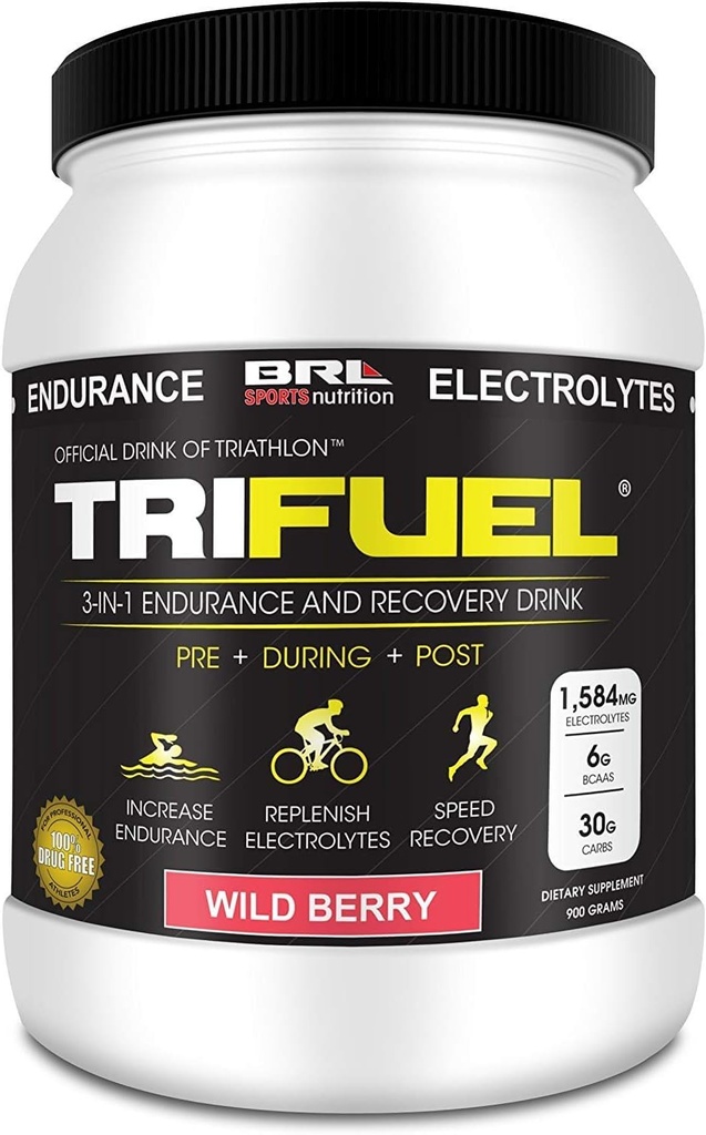 3-in-1 耐力与恢复,水力,BCAA,电解增强饮料(Wild Berry)......
