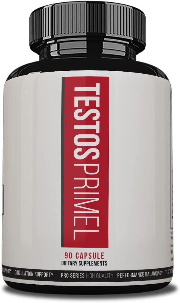 Testos Primel 高级公式, Testo Prime Pills, Testo Prime 饮食补充, 90 蔬菜盒, 1个月供应量