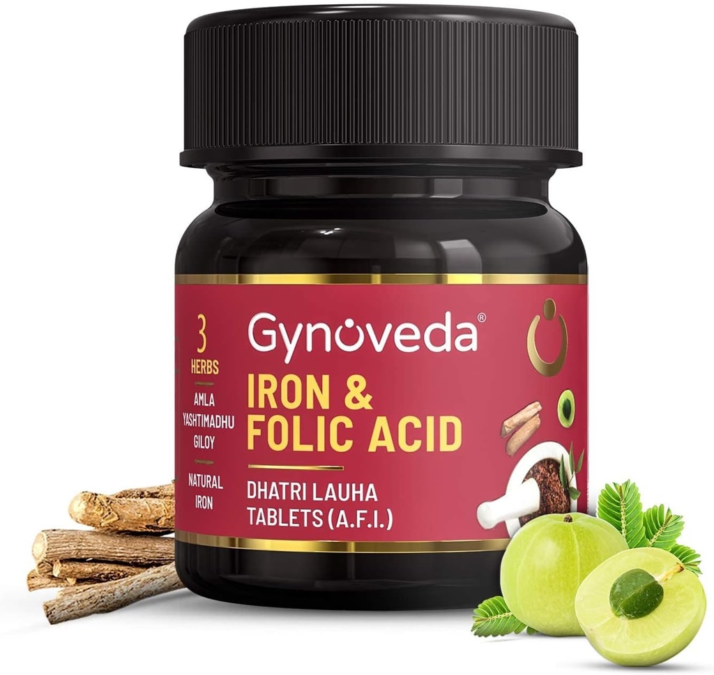 Iron Folic Acid Supplement 1 Bottle, 60 Tablets