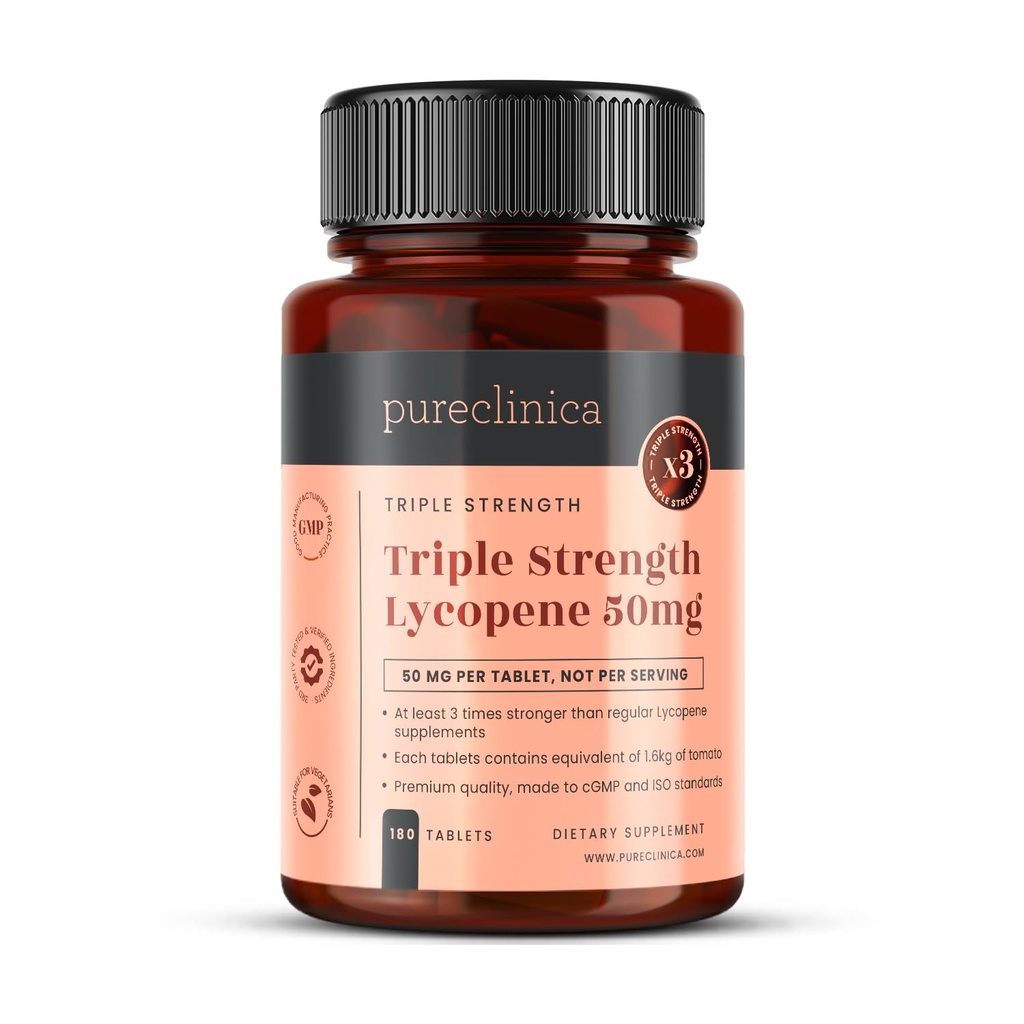 pureclinica Lycopene 50mg x 180 片(供应6个月). 300% 普通冰毒片的强度