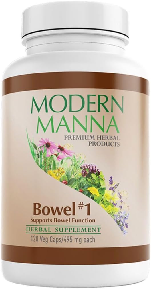 Bowel #1:便秘救济公式 - 天然草药laxative - 温柔,有效,无哈什侧效应 - 解放便秘,气体,和布洛廷 - Vegan(60天供应,120卡普勒斯)
