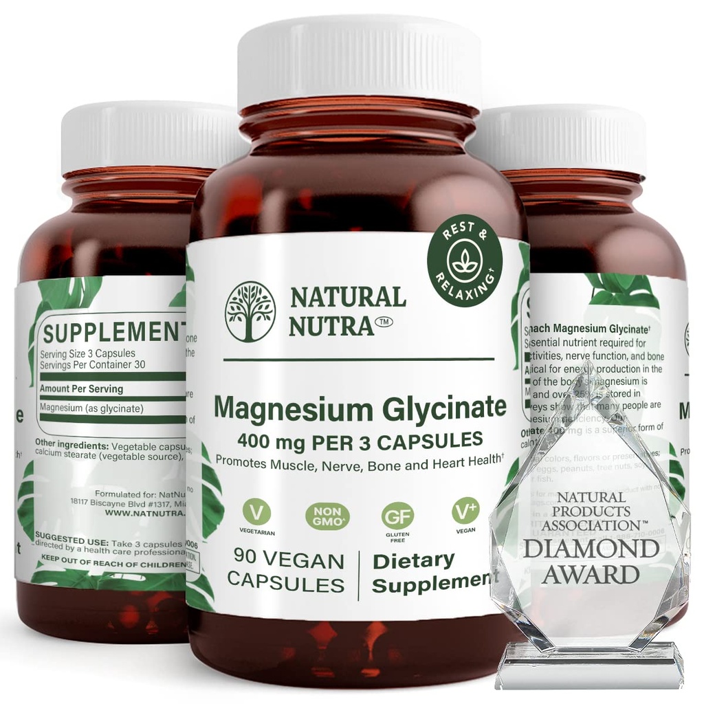 天然核糖核酸镁400毫克补充剂,促进心血管健康,Vegan,帮助改善骨质健康,Soy Free,90 Capsules