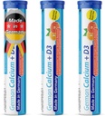 德国钙 + 维生素D 饮料 Effervescent 片子 60 服务 橙-葡萄果 味 - 500 mg 钙, 2,5 μg 维生素 D3 - T&D Pharma – 在德国制造