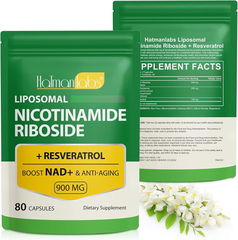 NAD补编, Liposomal NAD+ 与Nicotinamide Riboside Resveratrol 辅助细胞健康、Stamina 和健康老化-80卡普勒