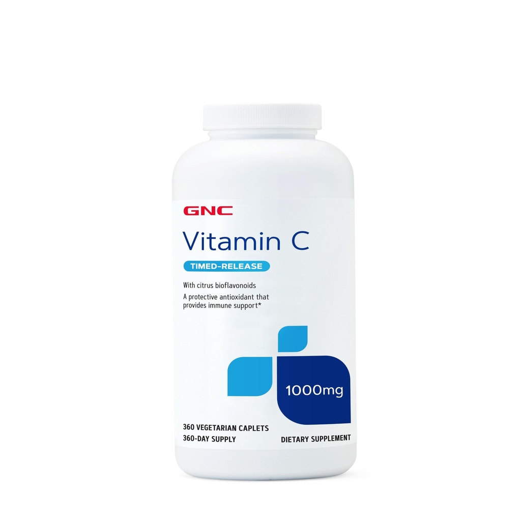 GNC 维生素C 1000mg 补充,定时发布,提供免疫支持,360服务