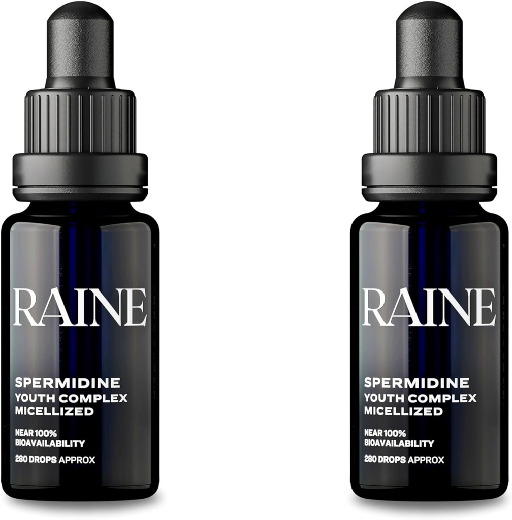 RAINE 4个月供应140份剂量I Spermidine Swiss Made Supplements - 对男女的最佳抗衰老Spermidine补充s - Micelle Technology, 细胞更新, livesspan (Pack of 2)